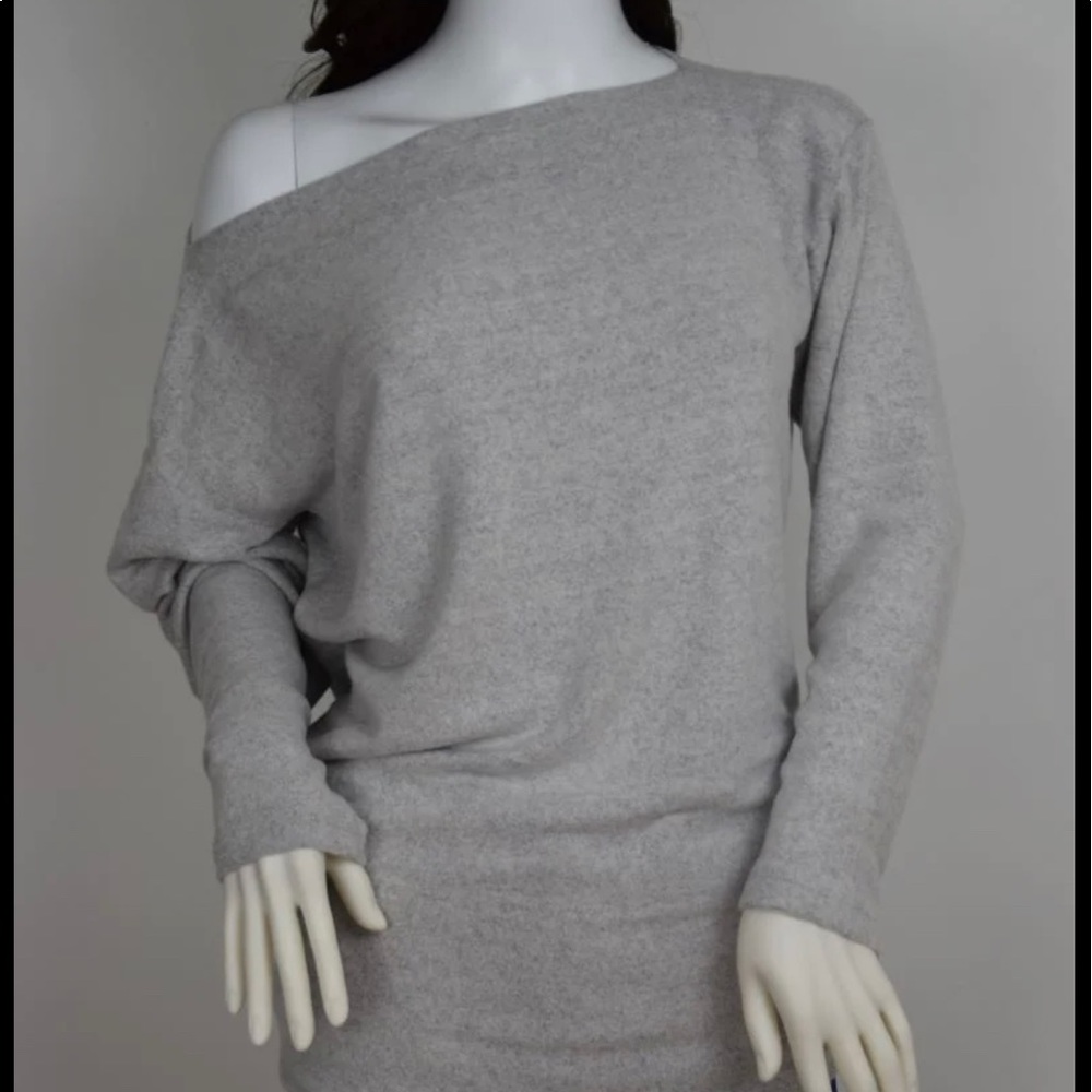 Anthropologie dark gray tunic size medium